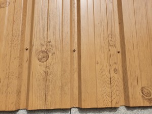 Bac acier imitation bois