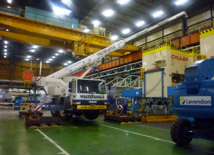 Changement de poutre de pont roulant PSA